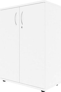 Thumbnail - fm Aktenschrank Basic, 4260761570686 weiß 2 Fachböden 80,0 x 44,2 x 111,5 cm