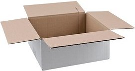 Nestler Wellpapp-Faltkartons 1-wellig weiß 27,0 x 23,0 x 11,7 cm Außenmaß, 20 St.