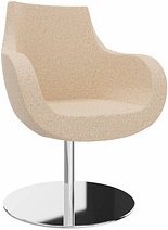 fm Besuchersessel Pirum sand chrom Stoff, 1 St.