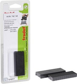 trodat Ersatzstempelkissen 6/4817 schwarz 5,6 x 1,9 cm, 2 St.