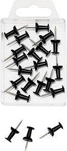 Thumbnail - WEDO Pinnnadeln Diabolo schwarz, 20 St.