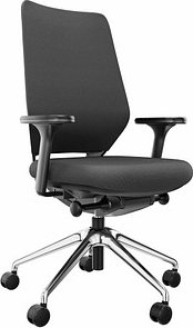 Thumbnail - fm Bürostuhl Asiento, 4260761570396 Stoff anthrazit, Gestell schwarz