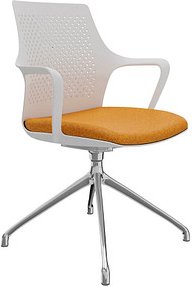 Thumbnail - fm Konferenzstuhl Eta 4260761570068 orange, weiß Kunststoff, 1 St.