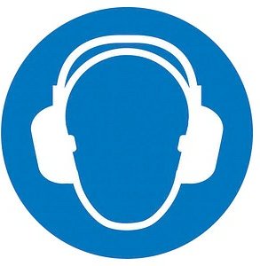 SafetyMarking® Gebotsaufkleber "Gehörschutz benutzen" rund 10,0 cm, 1 St.