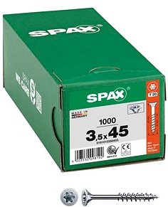 Thumbnail - SPAX® Universalschrauben T20 Senkkopf WIROX 0191010350455 3,5 mm x 45 mm, 1.000 St.