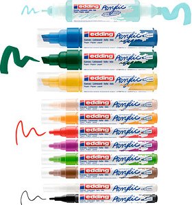 Thumbnail - edding basic Acrylstifte-Set farbsortiert 1 Set