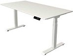 Kerkmann Move 1 stable elektrisch höhenverstellbarer Schreibtisch weiß rechteckig, T-Fuß-Gestell weiß 160,0 x 80,0 cm