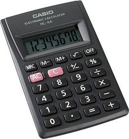 Thumbnail - CASIO HL-4A Taschenrechner schwarz