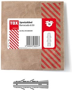 TOX BARRACUDA 013600041 Spreizdübel Ø 6 mm x 30 mm, 10 St.