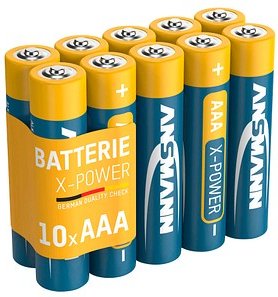 10 ANSMANN Batterien X-POWER Micro AAA 1,5 V