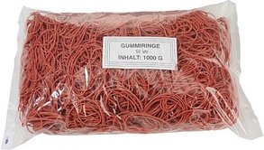 WBV Gummiringe rot, Ø 5,0 cm, 1000,0 g