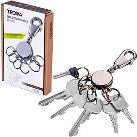 Thumbnail - TROIKA® Schlüsselanhänger PATENT silber