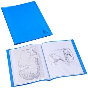 Exacompta Opak Sichtbuch DIN A4, 20 Hüllen hellblau, 1 St.