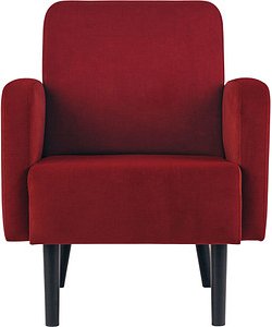 meet powered by PAPERFLOW Sessel LISBOA rot schwarz Stoff, 1 St.