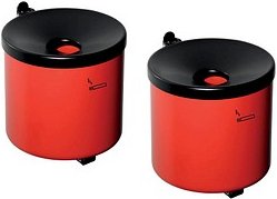 Thumbnail - TKG Rondo senior Wandaschenbecher rot, 2 St.