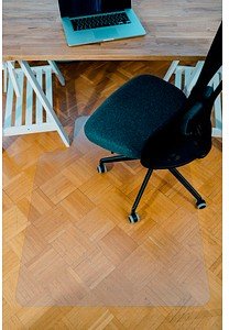 clear style Bodenschutzmatte für glatte Böden Perfect rechteckig mit Lippe kurze Seite, 121,9 x 91,4 cm