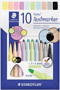 Thumbnail - STAEDTLER triplus textsurfer Textmarker farbsortiert, 10 St.