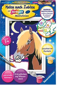 Thumbnail - Ravensburger Malen-nach-Zahlen Treues Pferd mehrfarbig