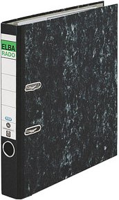 Thumbnail - ELBA rado Wolkenmarmor Ordner schwarz marmoriert Karton 5,0 cm DIN A4, 1 St.