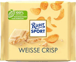 Ritter SPORT WEISS + CRISP Schokolade 100,0 g