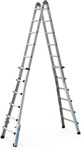 Thumbnail - ZARGES Vielzweckleiter Variotec V silber 4x 6 Sprossen, H: 640,0 cm