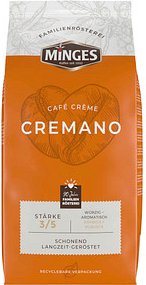 MINGES Caffe Cremano Kaffeebohnen, Arabica- und Robustabohnen kräftig, 2,4 kg
