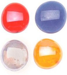 GLOREX Muggelsteine mehrfarbig Glasnuggets Ø 20,00 mm