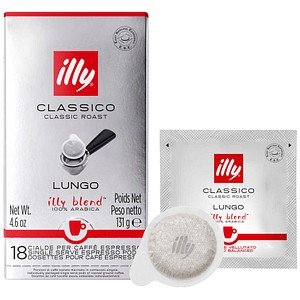 illy® Classico Lungo E.S.E Kaffeepads, Arabicabohnen 18 Pads