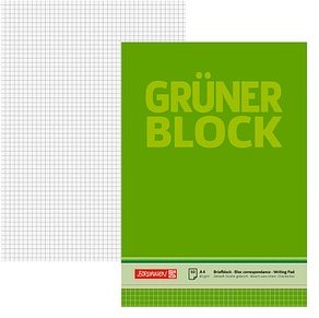 BRUNNEN Briefblock DIN A4 kariert, 1 St.