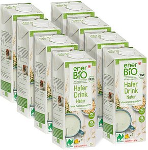 enerBiO Natur Bio-Haferdrink 8x 1,0 l