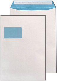 Thumbnail - MAILmedia Versandtaschen DIN C4 mit Fenster weiß 100 St.