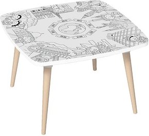 PAPERFLOW Kids Monument Maltisch weiß 60,0 x 60,0 x 40,0 cm