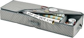 Zeller Geschenkpapier-Organizer grau/weiß 90,0 x 30,0 x 12,0 cm