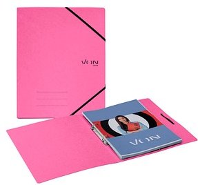 VON LEITZ Ringbuch 2-Ringe fuchsia 2,5 cm DIN A4, 1 St.