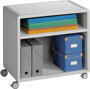 Thumbnail - PAPERFLOW Mobil Bürowagen grau 3 Ebenen 65,1 x 33,0 x 64,5 cm