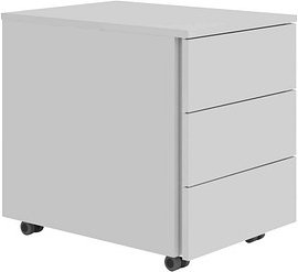 BaseLite Rollcontainer lichtgrau 3 Auszüge 39,5 x 54,8 x 51,0 cm