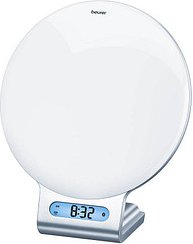 beurer WL 75 Lichtwecker Radiowecker silber