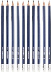 Pelikan Bleistift HB blau mit Radierer, 10 St.