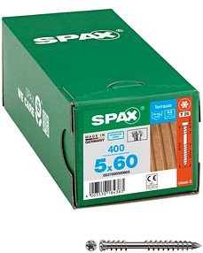 Thumbnail - SPAX® Terrassenschrauben T25 Zylinderkopf Edelstahl A2 0537000500605 5 mm x 60 mm, 400 St.
