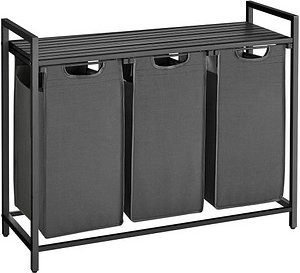 VASAGLE Wäschesortierer grau, schwarz