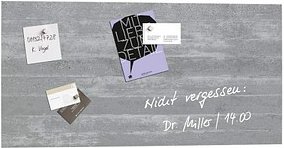 Thumbnail - SIGEL Glas-Magnettafel artverum® 91,0 x 46,0 cm Design Sichtbeton