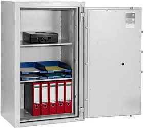 ISS Sicherheitsschrank Düsseldorf Mettmann IV Sicherheitsstufe S2 nach EN14450 mit Feuerschutz lichtgrau 70,5 x 52,7 x 1...