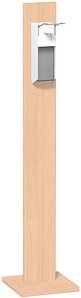 Thumbnail - geramöbel Desinfektionsspender stehend S-HS-B buche Holz, Aluminium 1,0 l