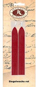 FRANCESCO RUBINATO™ Siegelwachs mit Docht rot