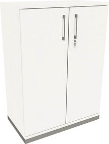 fm Aktenschrank Oldenburg, 4260649680971 weiß 2 Fachböden 80,0 x 44,2 x 113,3 cm