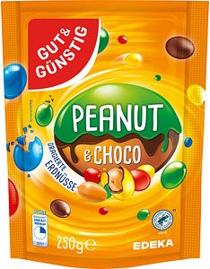 Thumbnail - GUT&GÜNSTIG Peanut & Choco bunt Schokobonbons 250,0 g