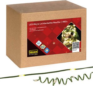 Idena NewTec 480er Micro LED Lichterkette grün 52,5 m, 1 St.