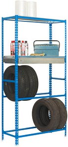 Thumbnail - Simonrack Reifenregal SIMONGARAGE BOX PLUS 4/400 447109232201044 blau, verzinkt 100,0 x 40,0 x 200,0 cm
