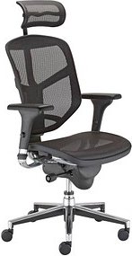 Thumbnail - Nowy Styl Bürostuhl Enjoy Stoff schwarz, Gestell chrom