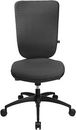 Topstar Bürostuhl Soft Pro 100, NN400 T22 Stoff anthrazit, Gestell schwarz